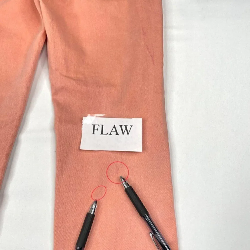 FREE PEOPLE Orange Ankle Zip Skinny Jean